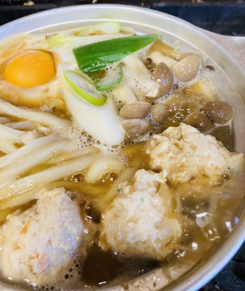 ツミレ入り味噌煮込みうどん